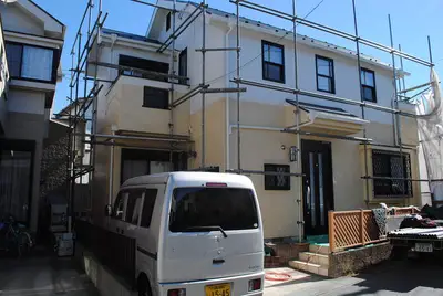 ９３万円塗装の家（外壁シリコン　屋根フッソ）