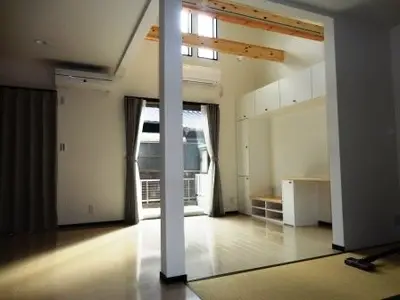 ４．５畳分増築でLDKが一段と広い空間へ