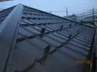 軽量なガルバリウム鋼板に葺き替え