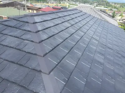 大阪府 高槻市 屋根葺き替え工事 カラーベストからルーガ鉄平