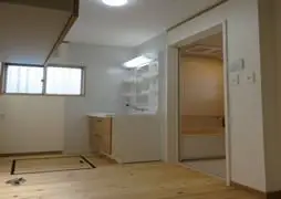 天然赤松フローリングと水回りリフォーム