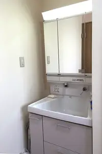 空間を有効活用で広々洗面所