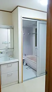 空間を有効活用で広々洗面所