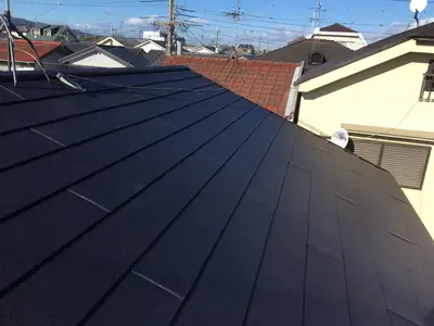 屋根葺き替え工事　スーパーガルテクト