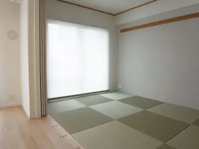 琉球畳のあるホワイトウッドテイスト