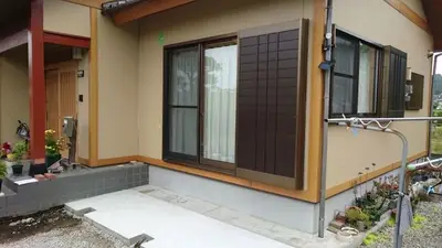 梅雨に入る直前にサンフィールⅢでテラス囲い