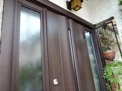 木製の玄関ドアから断熱性に優れた玄関へ取替　玄関編