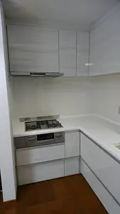 L型システムキッチンの交換