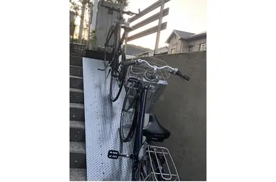 サイクルラック取り付け
