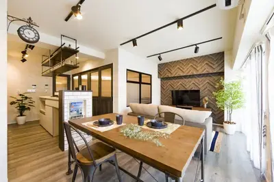 土間のあるカフェ風マンション