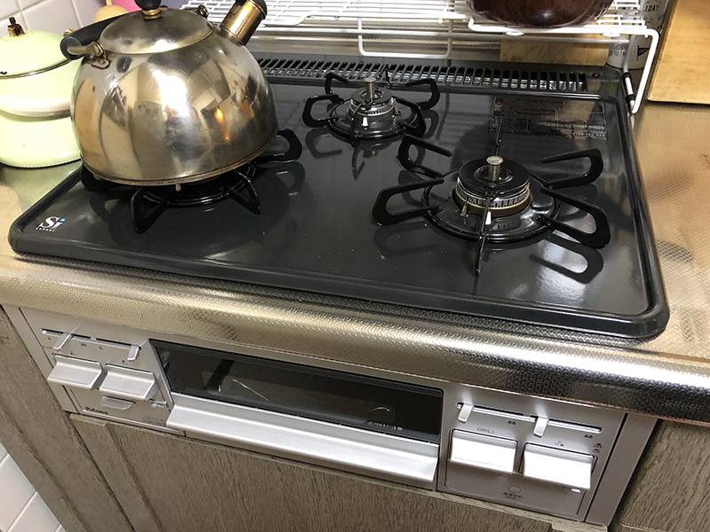 コンロ交換で快適お料理！