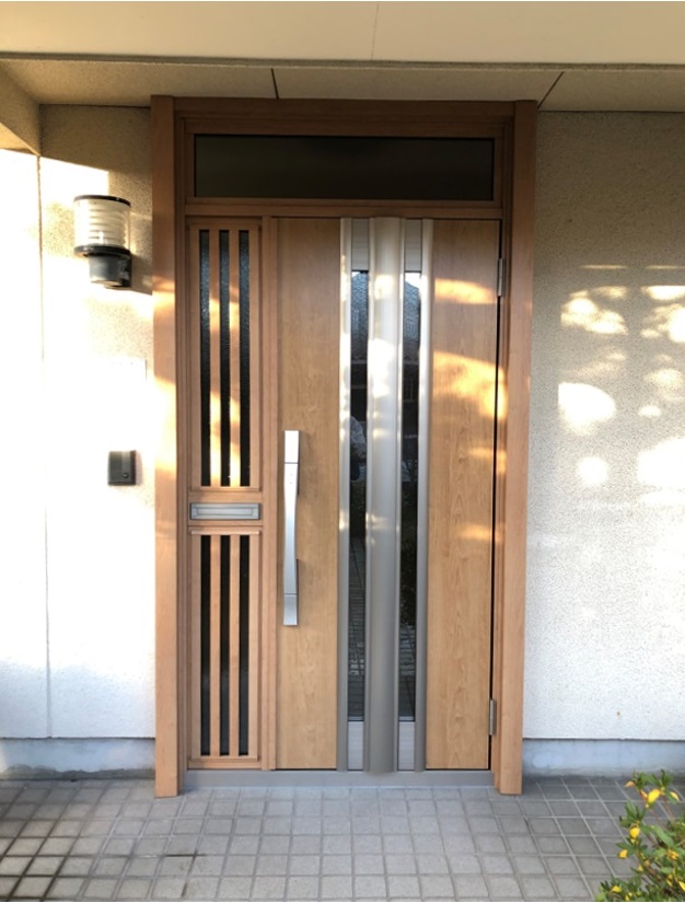 タッチキーのドアでより便利になりました。