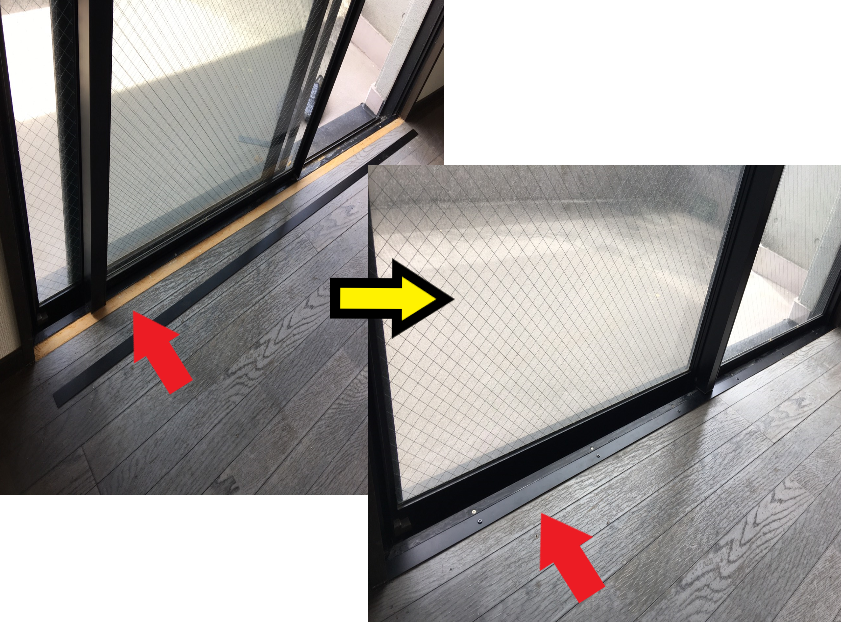 サッシ額縁補修工事