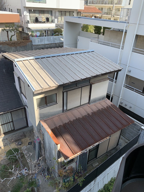 古い戸建の屋根と外壁補修