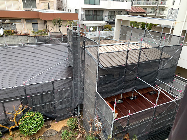 古い戸建の屋根と外壁補修