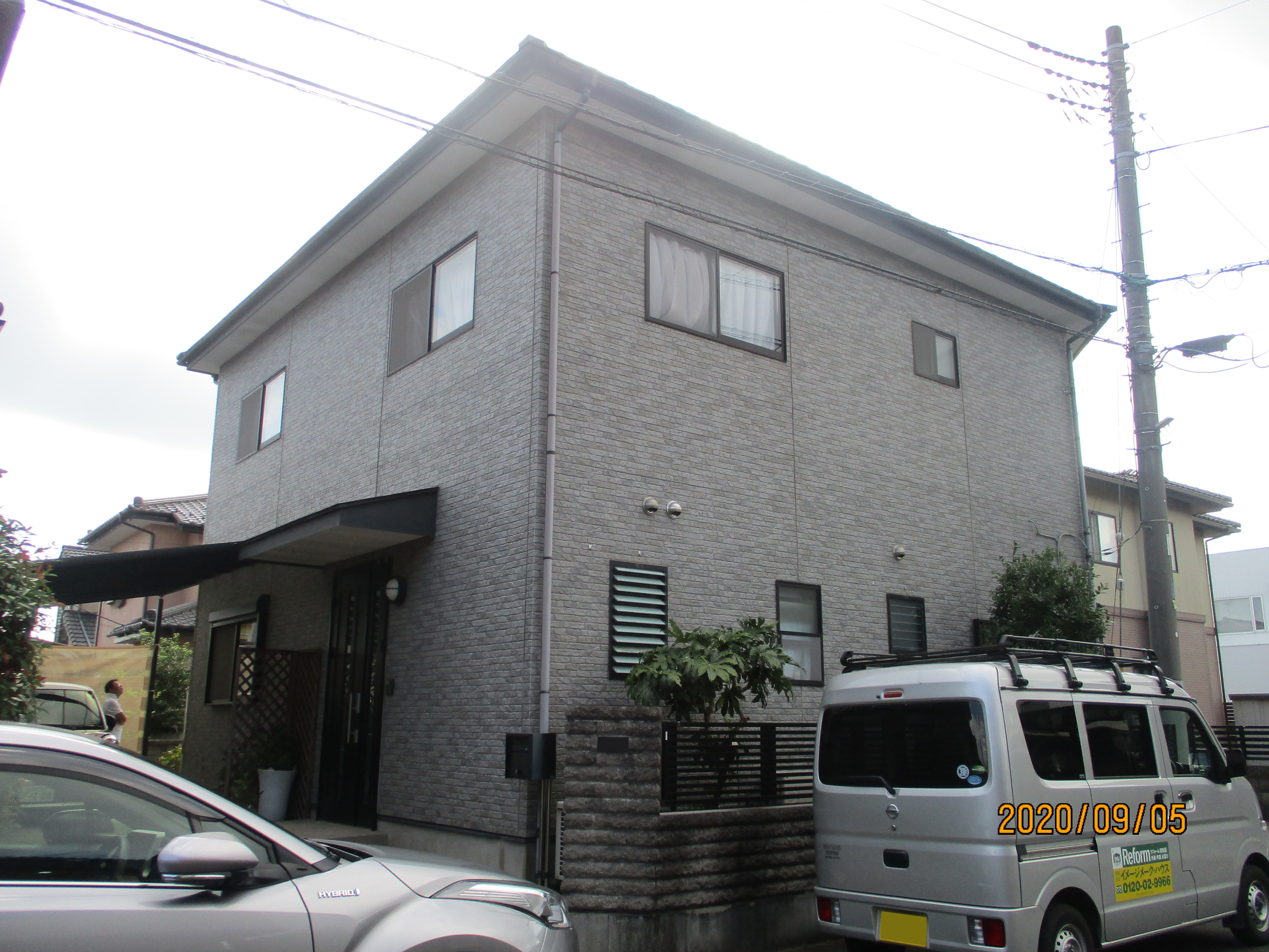 センスのいい外壁ツートン塗装