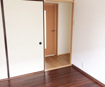 全て和室の部屋を洋室に・3DKから2LDKに間取り変更