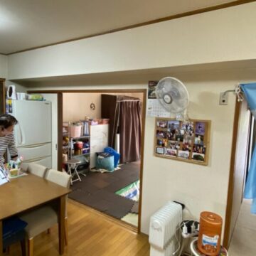 DKからLDKに間取り変更・部屋が広く感じる空間に