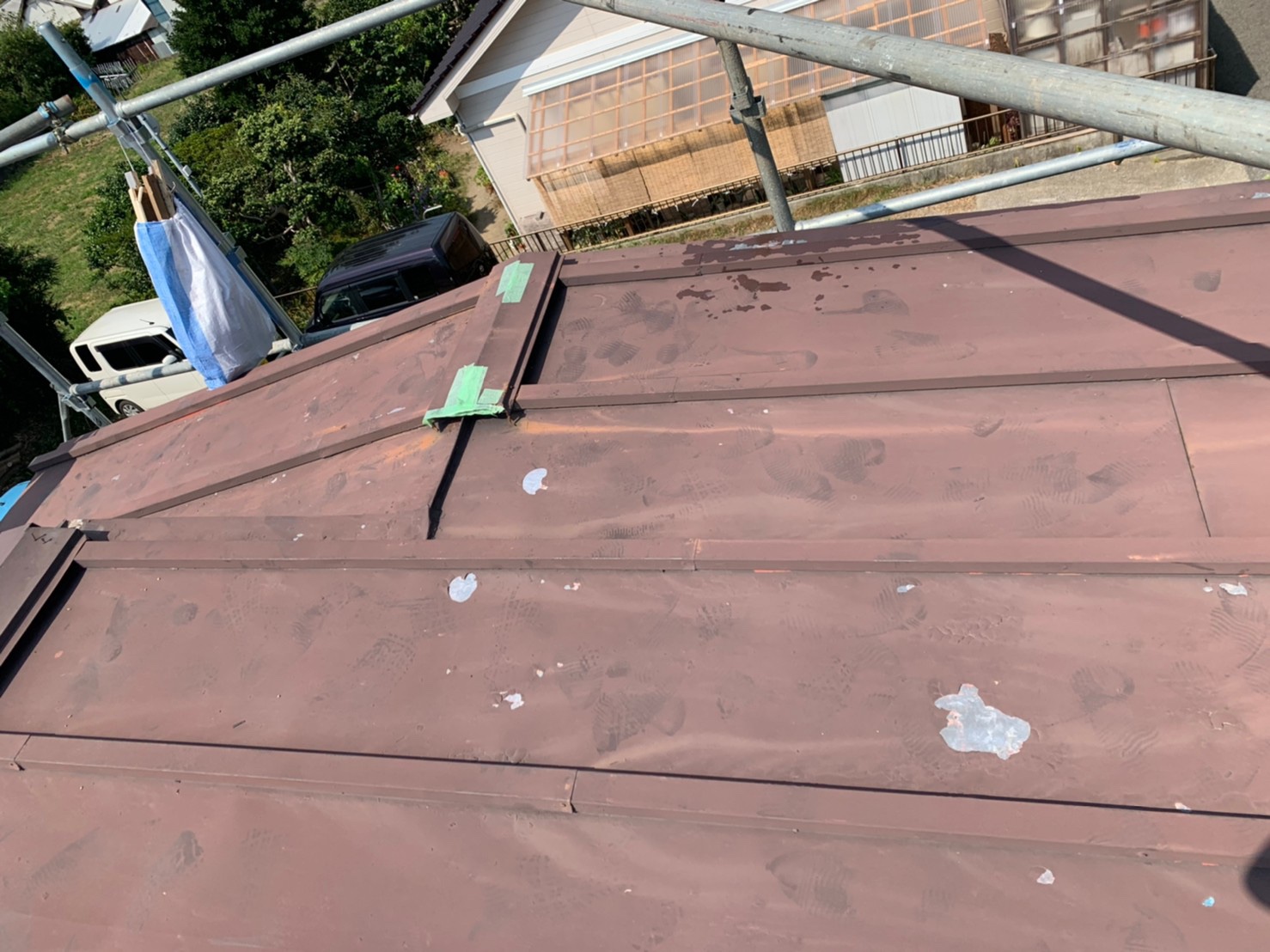 金属屋根葺き替え工事✨