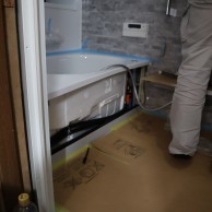 以前より大きいサイズのユニットバスに交換
