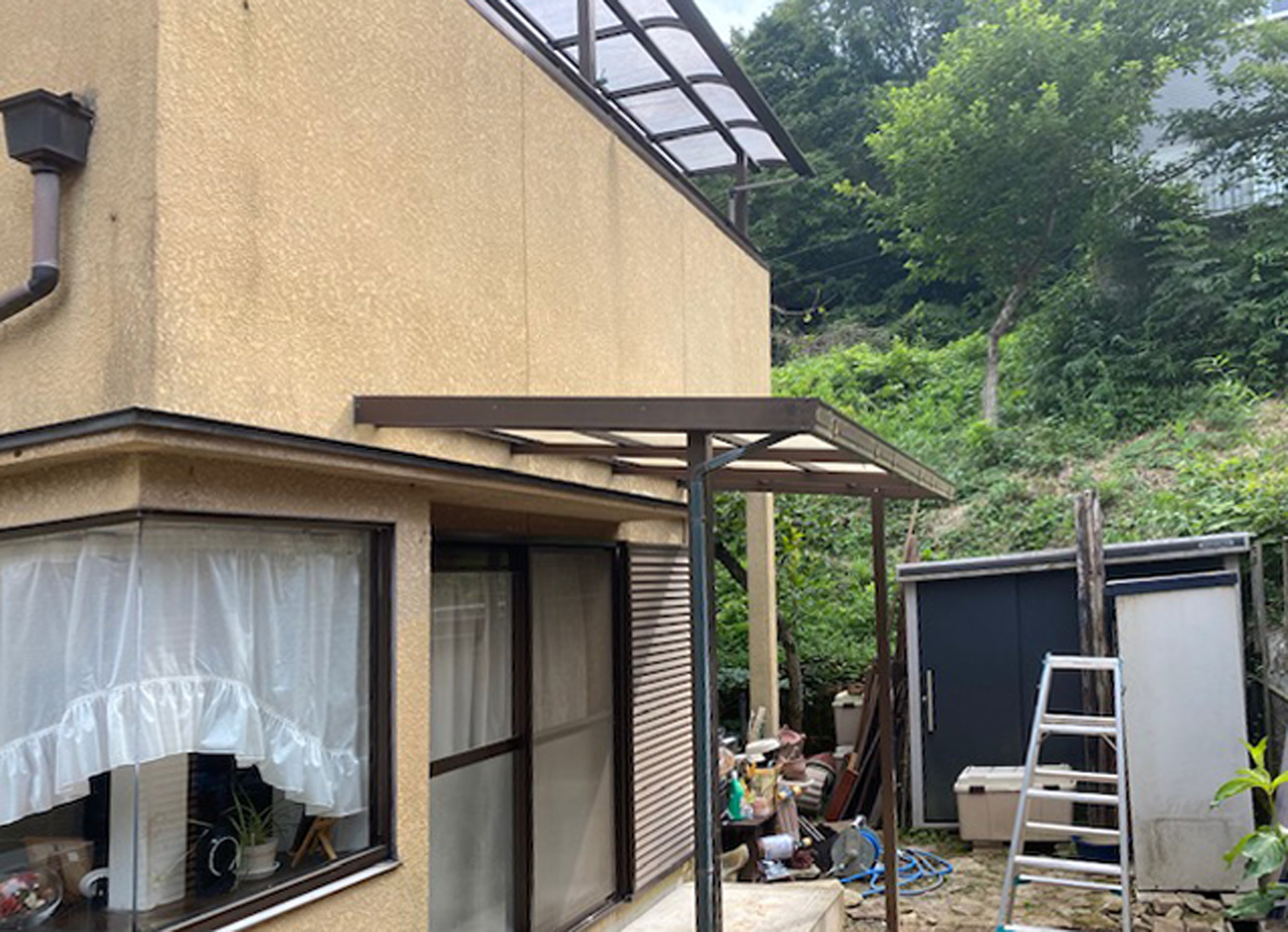 エクステリア工事で広々空間を確保