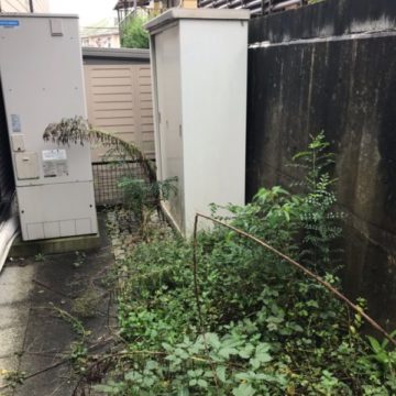 虫が寄りにくくなるよう地面からコンクリートに