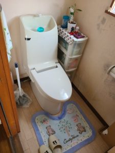 ウォシュレット機能の故障によりトイレを交換