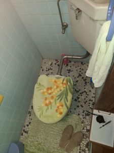 床の段差解消・トイレの便座・便器を取り換え