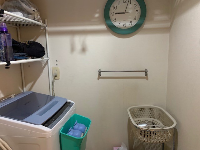 大きな鏡と掃除が楽な理想空間へ！