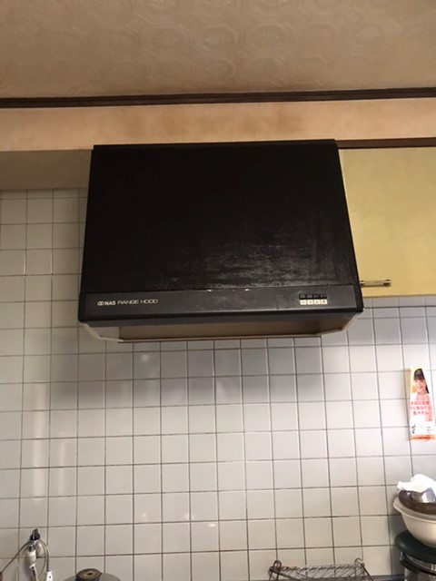 お手入れラクラクレンジフードへお取替え