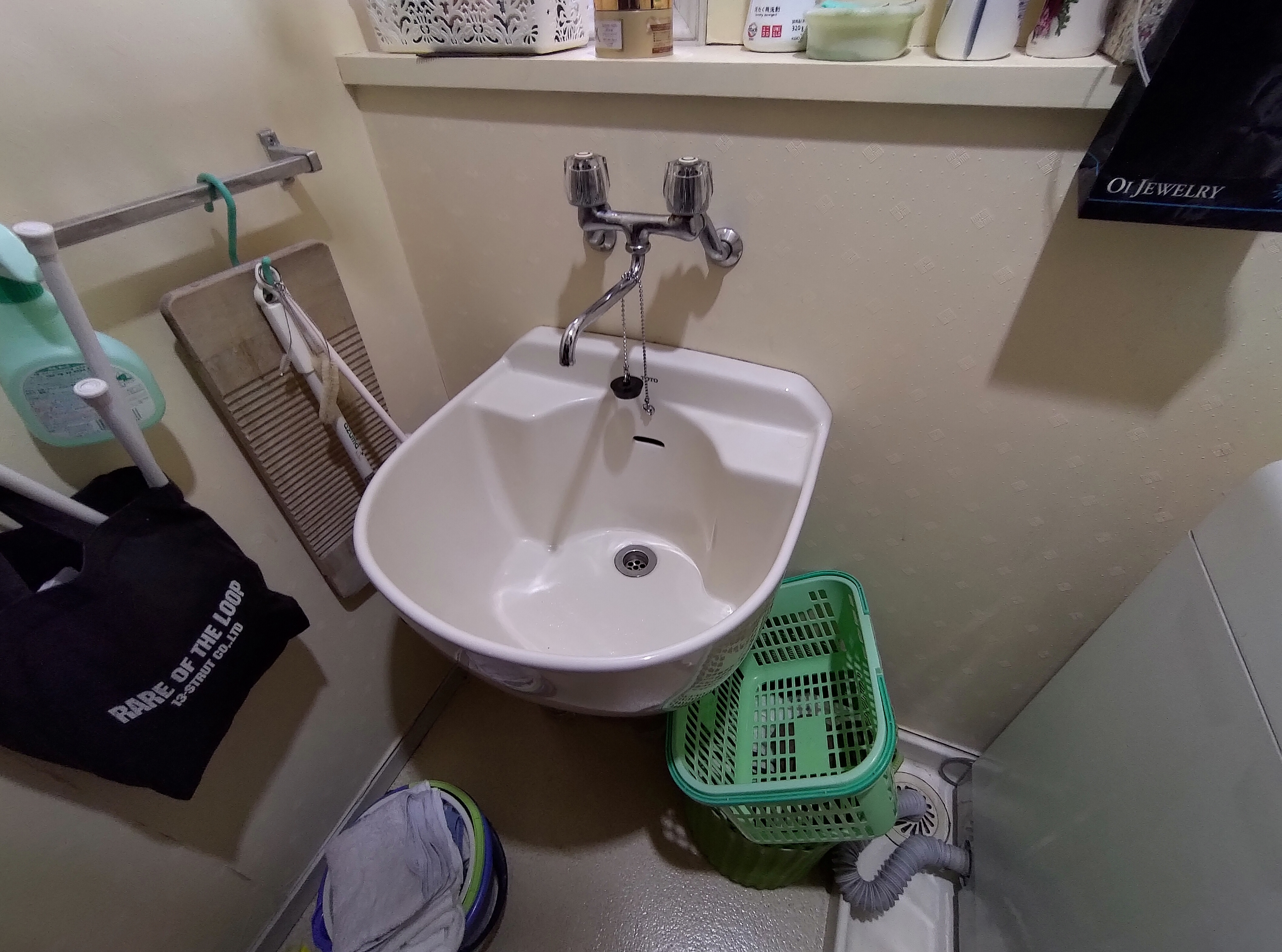 広い家事室+洗面所になりました