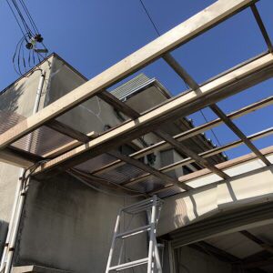波板貼替・躯体補強