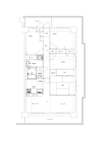 LDK全体が狭く、広くしてほしいと要望がありました。