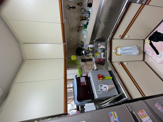 マンションキッチン改修　L型からI型へ