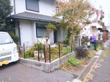 駐車場として使える庭に！内装は間取りを変更