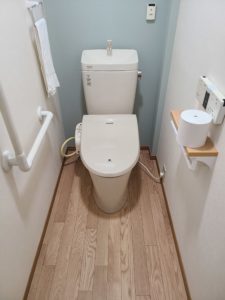 トイレの空間を爽やかに仕上げ