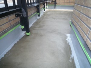 ベランダを防水仕様に施工