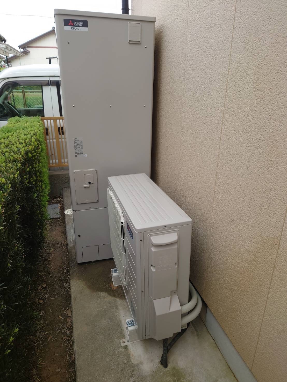 エコキュートの故障に伴い交換