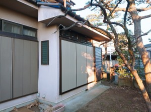 火災被害で損傷した箇所を補修工事