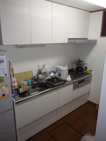 耐震性を考慮したキッチン空間に施工