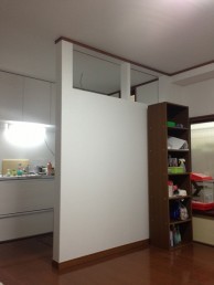 耐震性を考慮したキッチン空間に施工