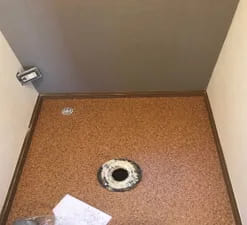 トイレに大きな受けの手洗いを設置