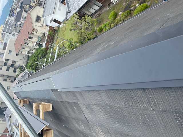 兵庫県西宮市　屋根棟板金交換工事