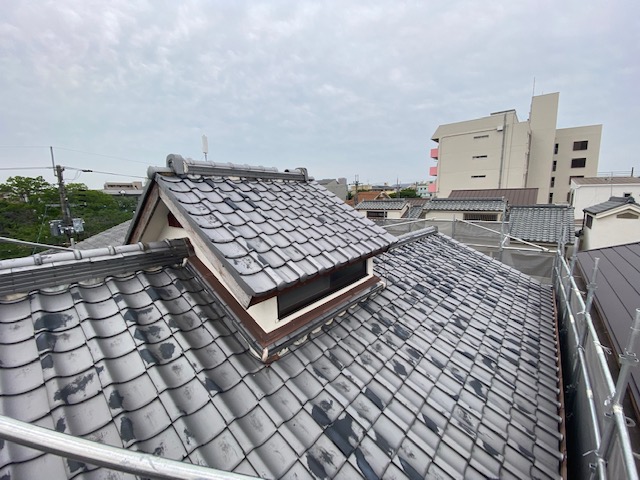 尼崎市　屋根葺き替え工事　ルーガ鉄平