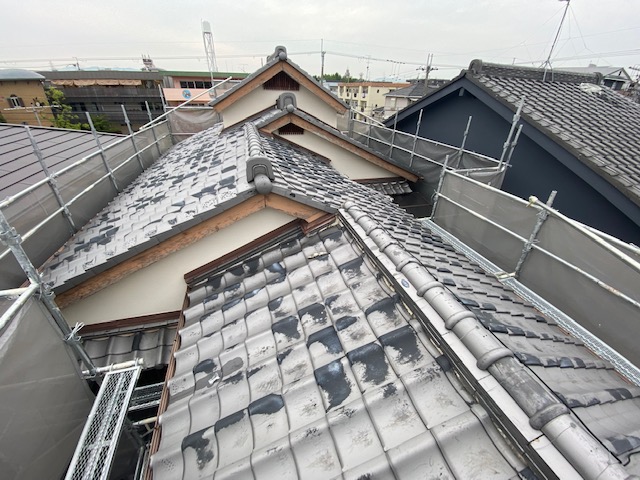 尼崎市　屋根葺き替え工事　ルーガ鉄平