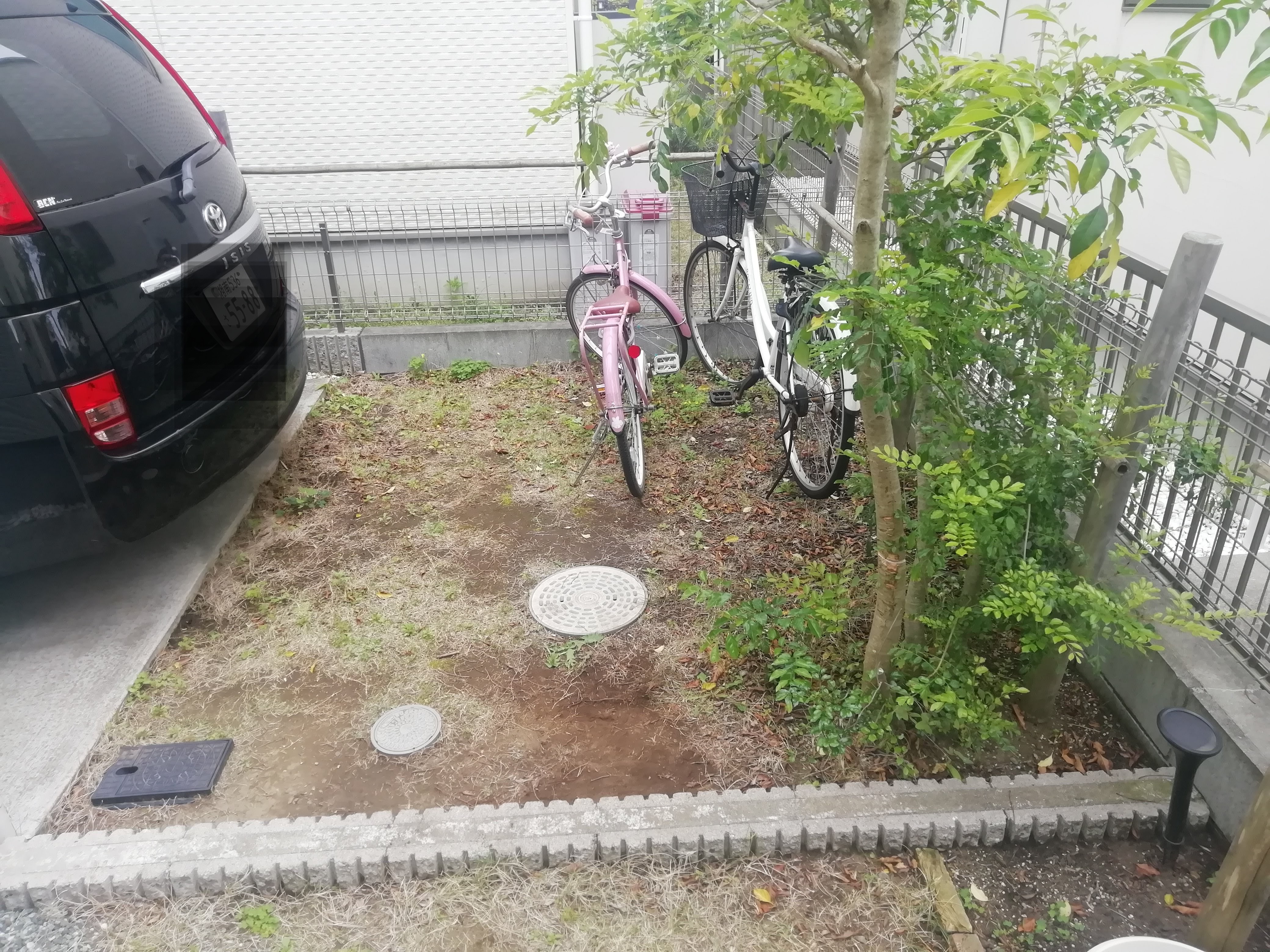 庭から駐車場へリフォーム