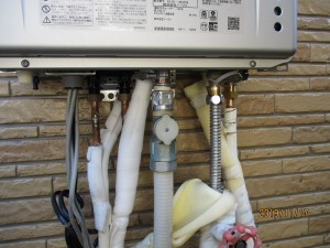 給湯器故障に伴い製品を交換