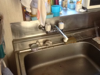 水回りの水栓金具を3か所交換