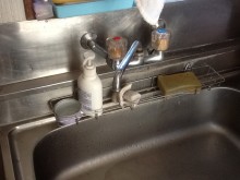 水回りの水栓金具を3か所交換