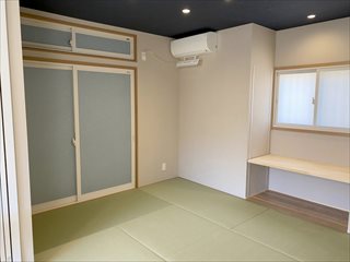 ブルーグレーをアクセントに取り入れ北欧テイスト